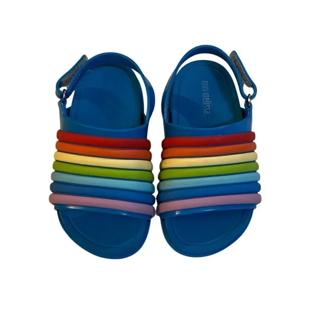 Mini Melissa Rainbow Beach Sandals